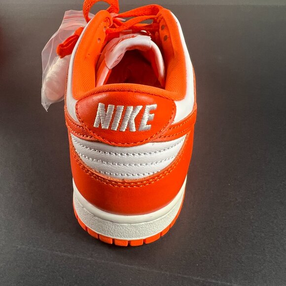 Nike Dunk Low Shoes Men's 8.5 Syracuse 2020 Orange & White Sneakers CUI726-101 - Picture 4 of 13